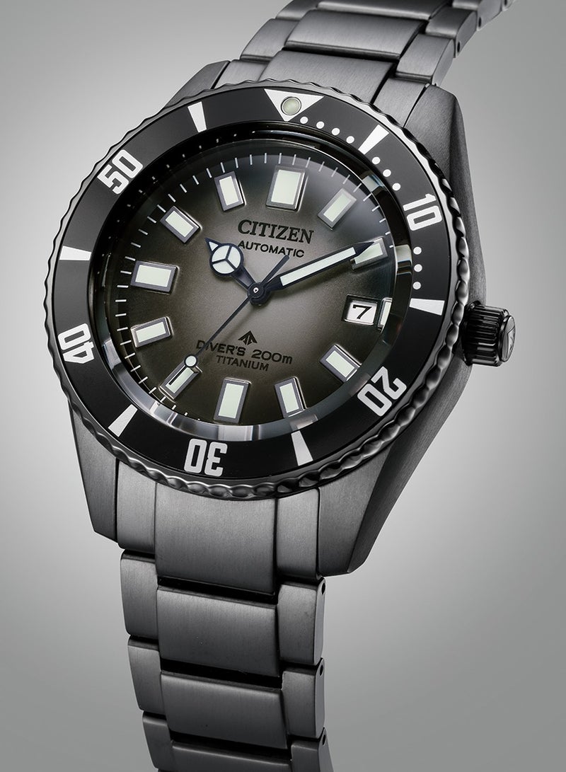 CITIZEN Automatic Diver's 200m Titanium Men's Watch NB6025-59H - Image 4