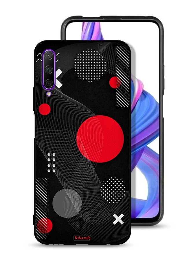 Tolwak Honor 9X Pro Protective Case Cover Round And Cross Shape Pattern - Image 1
