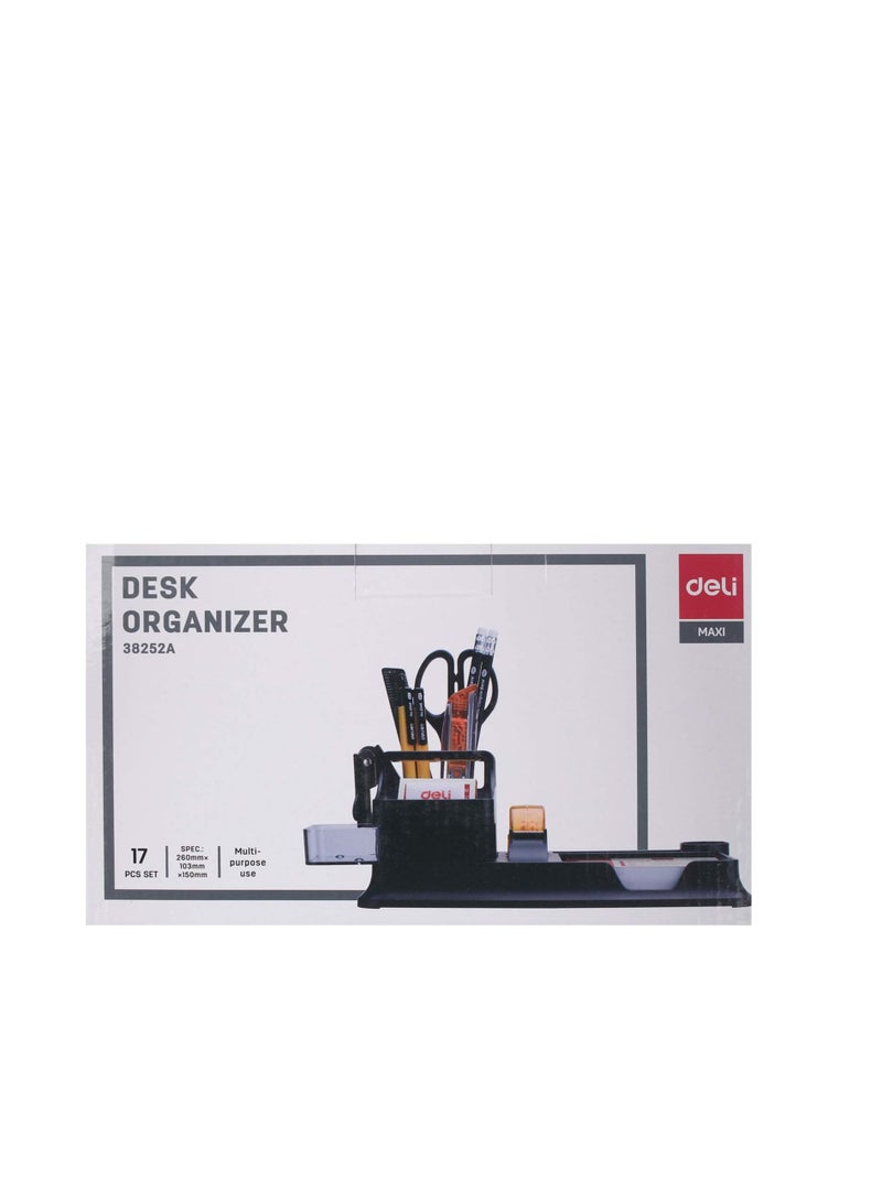 Deli Multifunctional Desk Organizer 17-Piece Set - Image 3