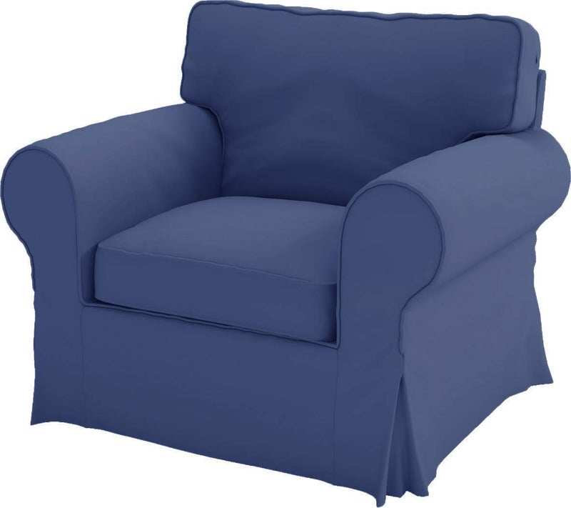 Custom Slipcover Replacement Cotton Ektorp Chair Cover Replacement is Custom Made Compatible for IKEA Ektorp Armchair Cover The Slipcover Set Only Fits Ektorp Chair Deep Blue Chair 