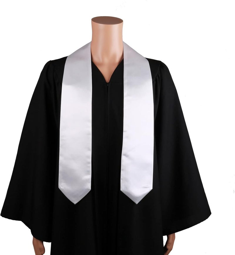 SAMDEEMI Unisex Adult Plain Graduation Stole Sash 60" long - Image 2