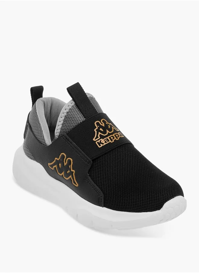 Kappa Boys' Logo Detail Slip-On Sports Shoes with Pull Up Tab