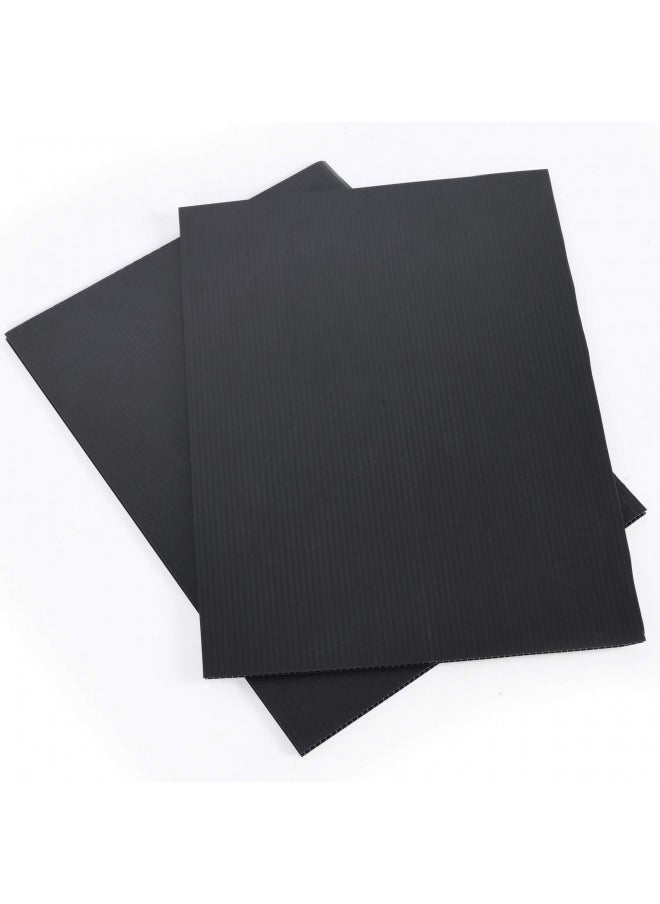 T-Sign - Corrugated Plastic Sheet for Indoor and Outdoor Use - 3/16 Inch Thick Poster Board, 24x36 Inches Pack of 2 Black Board Sheets Waterproof Coroplast Lightweight Blank Yard Signs - Image 1