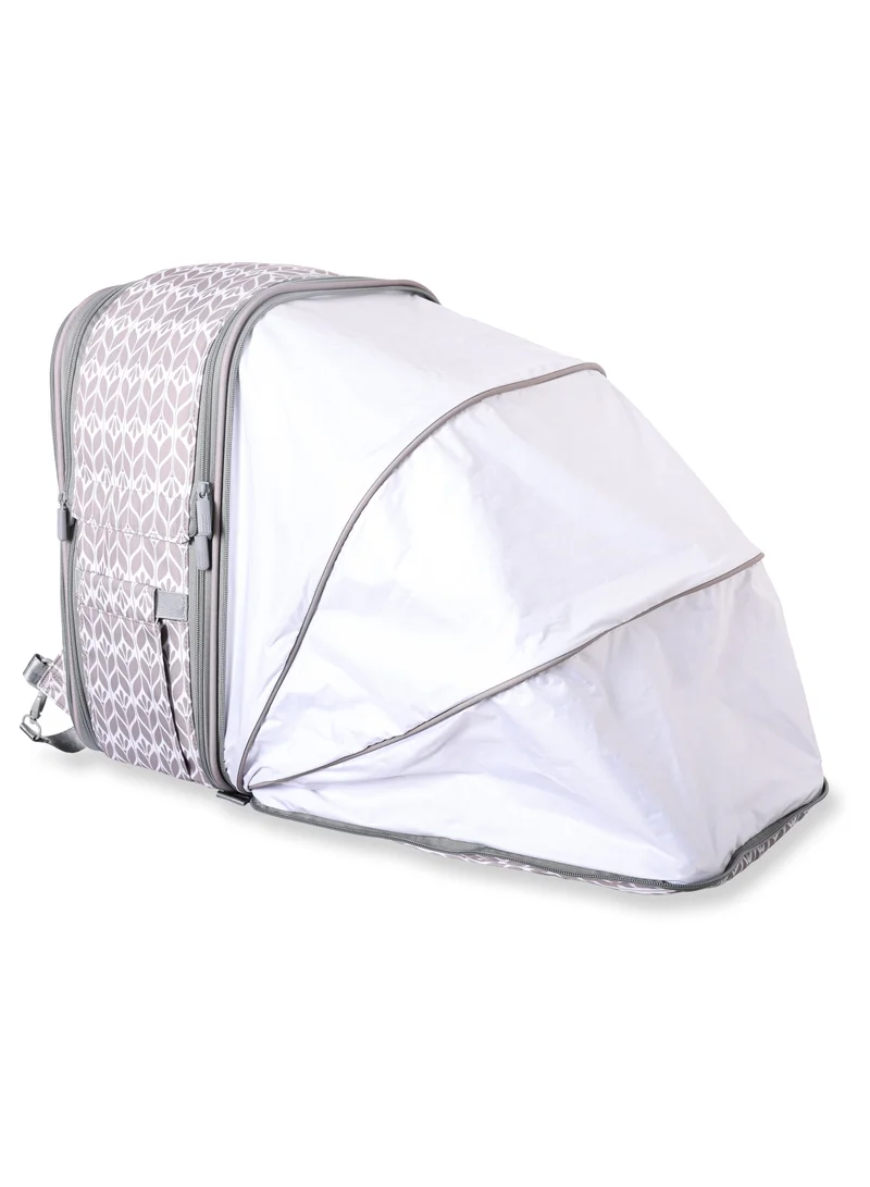 MAGELLAN Mommy One Step Collection Outdoor Portable Baby Bed Backpack 15 Inch From Magellan 239MA500-white