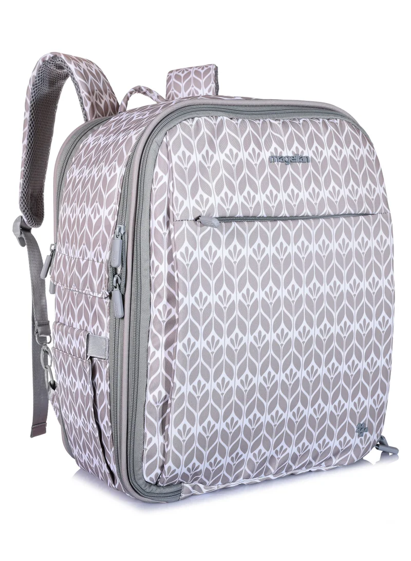 MAGELLAN Mommy One Step Collection Outdoor Portable Baby Bed Backpack 15 Inch From Magellan 239MA500-white
