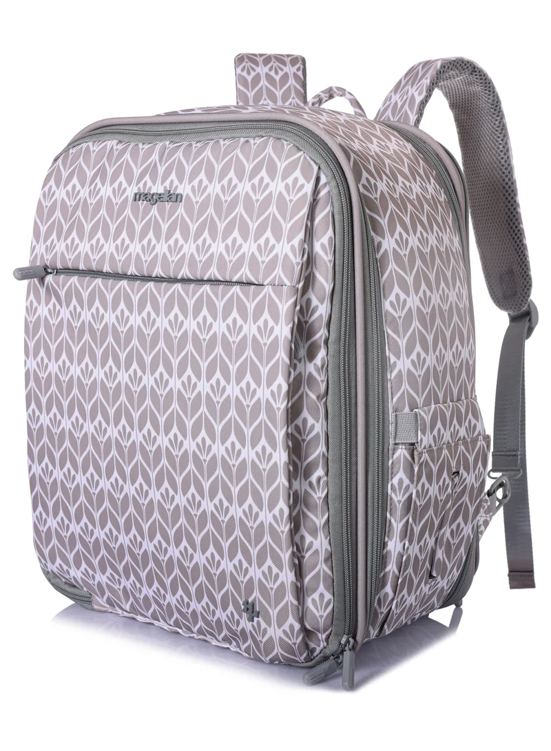 MAGELLAN Mommy One Step Collection Outdoor Portable Baby Bed Backpack 15 Inch From Magellan 239MA500-white