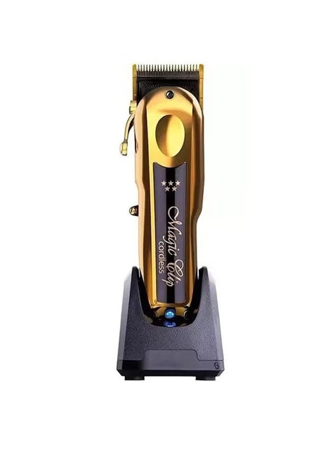 Professional cordless hair clipper - Lightweight adjustable conical blade super cone head cutting and trimming tool - Image 2