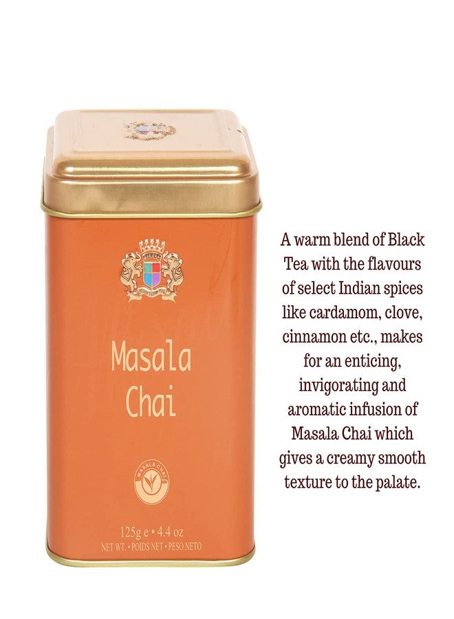 Premiers 3-in-1 Tea Gift Set | 187 Cups | 375 Grams | Darjeeling Green Tea + Assam Tea + Masala Chai | PMS Series | Elegant Square Metal Caddy | PMS Series - Image 4