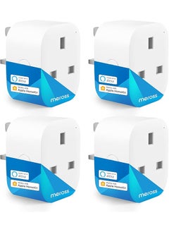 meross meross Mini Smart Plug 4 Pack, WiFi Plugs Compatible with HomeKit, Alexa, Google Home, SmartThings Wireless Remote Control Timer Plug No Hub Required  - Image 1