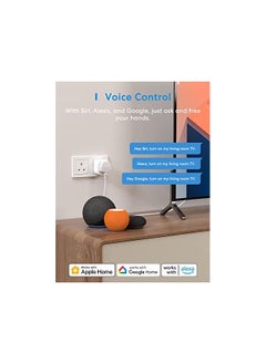 meross meross Mini Smart Plug 4 Pack, WiFi Plugs Compatible with HomeKit, Alexa, Google Home, SmartThings Wireless Remote Control Timer Plug No Hub Required  - Image 2