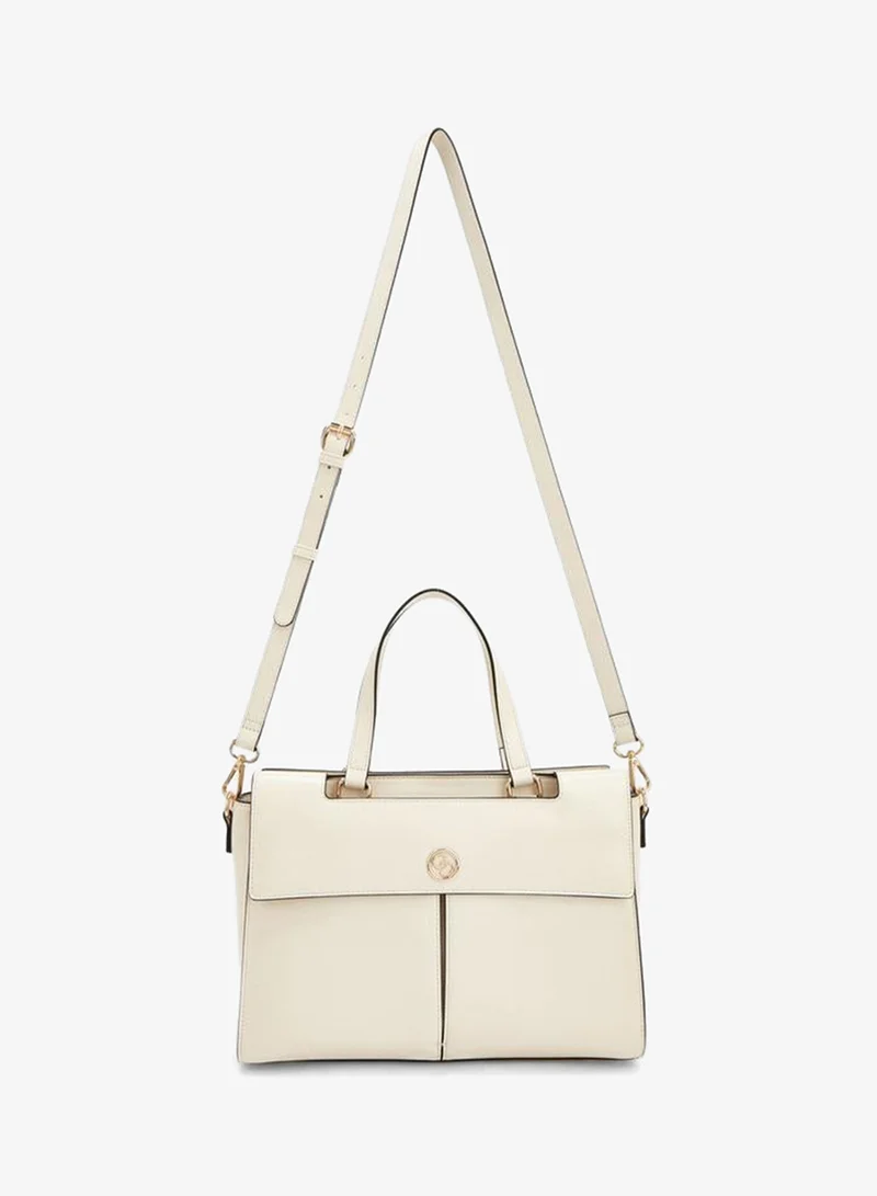 Celeste Solid Tote Bag With Detachable Strap