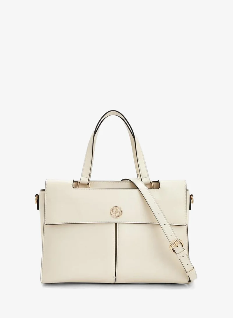 Celeste Solid Tote Bag With Detachable Strap
