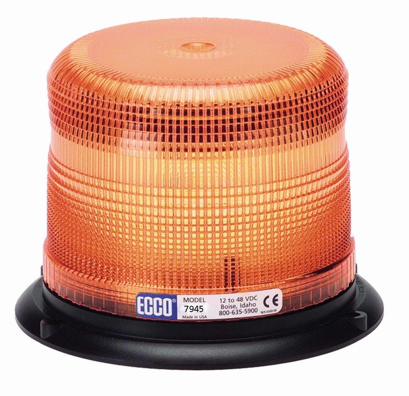 ECCO ECCO 7945A LED Beacon: Pulse II, low profile, 12-48VDC, 11 flash patterns, amber  - Image 4