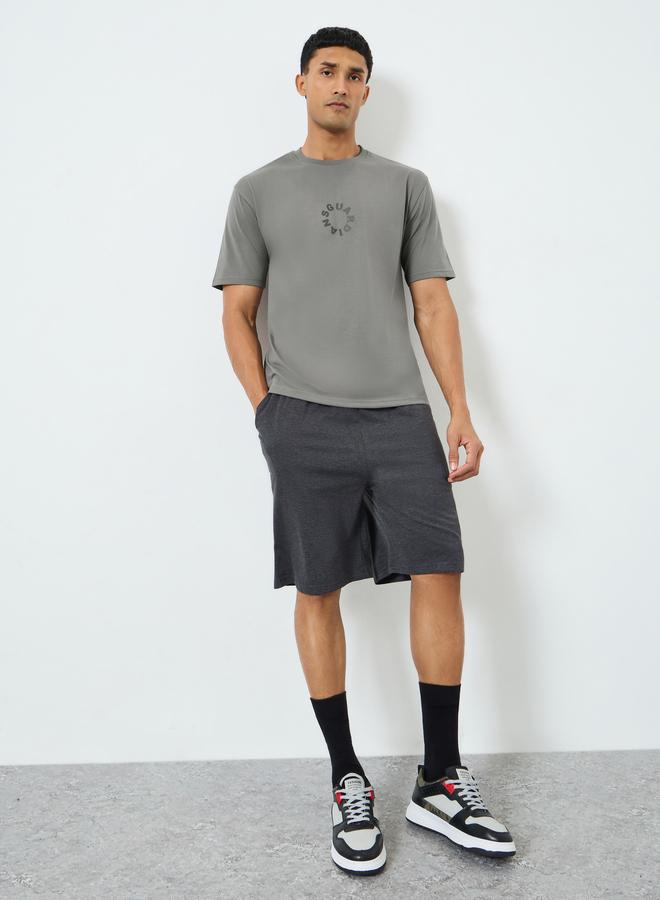 ستايلي تيشيرت واسع مطبع بطبعة كتابة - Image 2