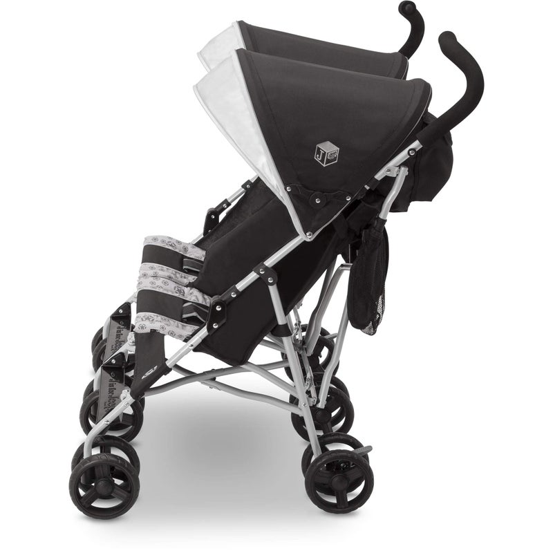 Delta CHILDREN Jeep Scout Double Stroller, Charcoal Galaxy - Image 3