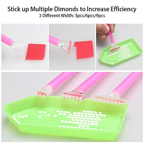 Tomorotec Complete 5D Diamond Painting Kit Tool, Diamond Painting Accessories, Light Drill Pens, Fix Tools Aligning Repair, Painting Roller, Storage Box, Plastic Tray Kits for DIY Craft - Image 2