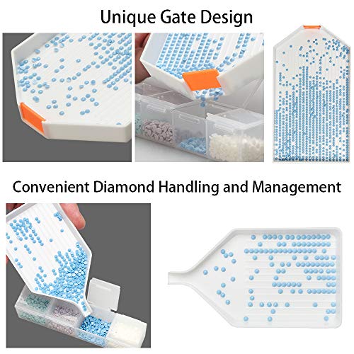 Tomorotec Complete 5D Diamond Painting Kit Tool, Diamond Painting Accessories, Light Drill Pens, Fix Tools Aligning Repair, Painting Roller, Storage Box, Plastic Tray Kits for DIY Craft - Image 3