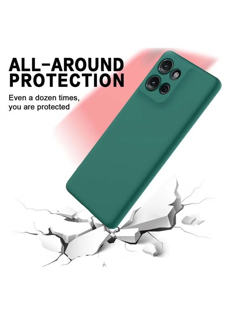 JAJEEK Motorola Moto G15 4G 2025 Premium Soft Liquid Silicone Case Cover – Dark Green, Ultra-Slim Shockproof, Anti-Fingerprint, Microfiber Lining, Non-Slip Grip, Elegant Matte Finish for Daily Protection - Image 4