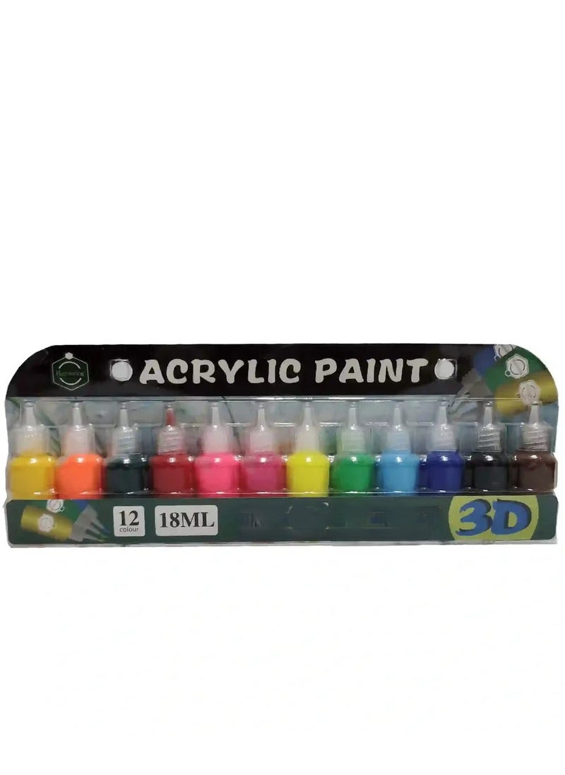 Keep Smiling Acrylic Paint Set, 12 Colours, 18ml - pzsku/Z2079387F554A478A5CDEZ/45/_/1726681220/5fb68b96-04e9-4c6b-8e29-3bc48733d379