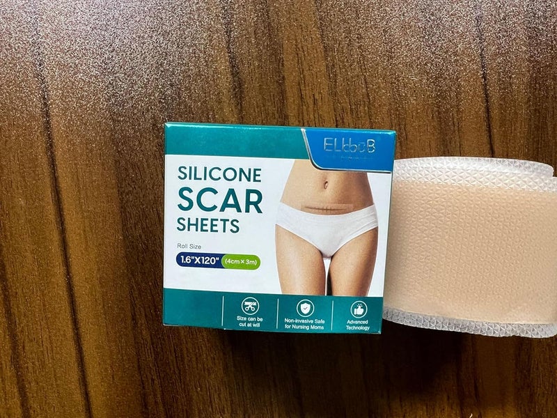 ELBBUB Silicone Scar Sheets Roll (1.6” x 120”), Medical Grade Scar Tape for C-Section, Surgery, Keloid, Burn, Acne Scars - Reusable, Pain-Free, Safe for Sensitive Skin - Image 2