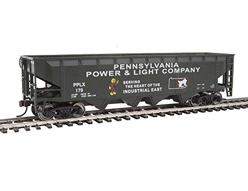 Walthers Trainline Offset Quad HopperReady to RunPennsylvania Power Light PPLX 170 9311659 HO Scale Model Railroad Freight Model - Image 1
