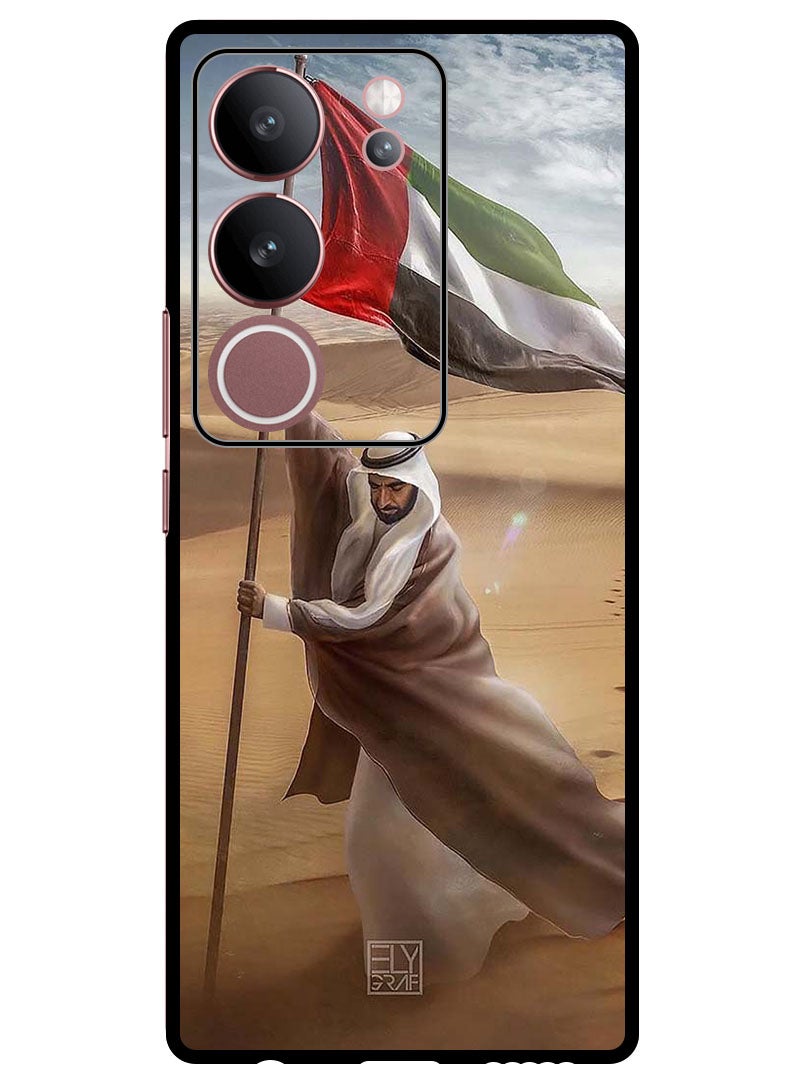Theodor Protective Case Anti Scratch Shock Proof Bumper Cover For Vivo V29 - V29 Pro Sheikh Zayed Flag Desert - Image 1