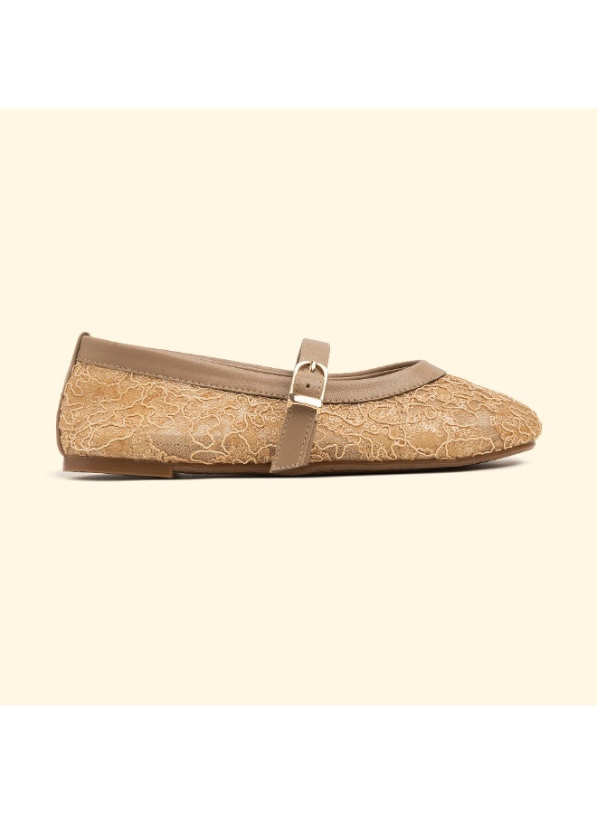 BOU lace-grace-mary-jane-mocha - Image 1