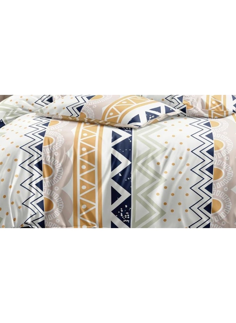 Laying Style Laying Style Soft Glace Cotton Super King Size Duvet Cover II Razai Cover II Quilt Cover for Double Bed Size with Zipper Dohars 108x108 inch Multicolor  - Image 2