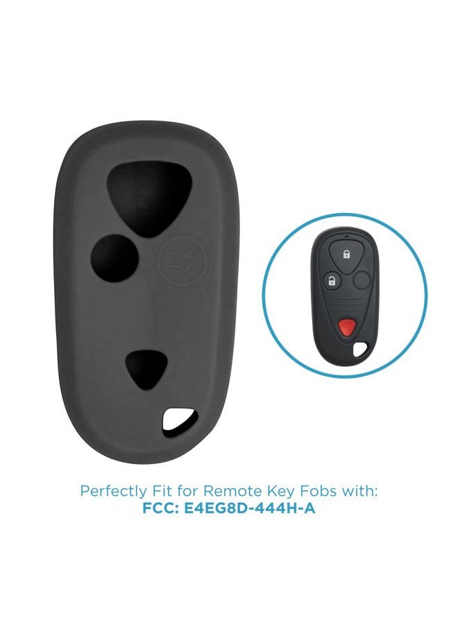 Keyless2Go Replacement for New Silicone Cover Protective Case for Remote Key Fobs with FCC E4EG8D-444H-A - Black  - Image 5