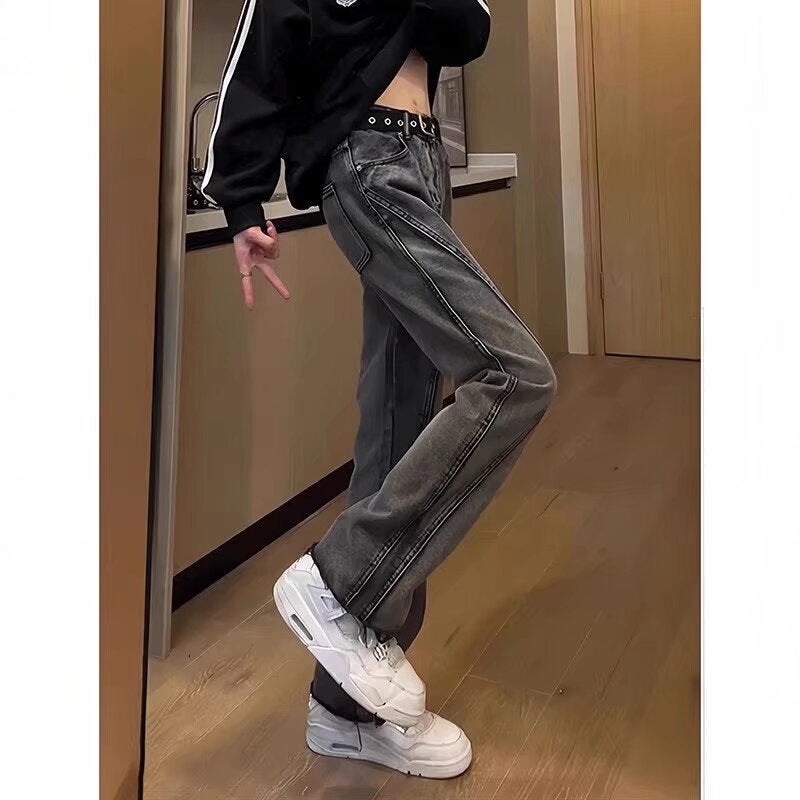 Unisex Classic Denim Jeans Loose Fit Daily Outdoor Wear - Image 4