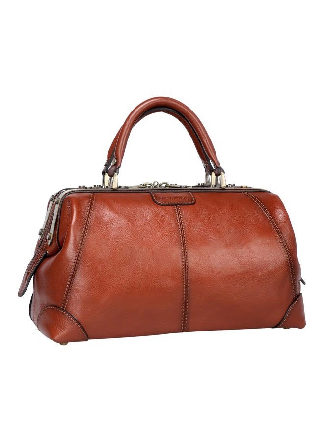 Banuce VIntage Full Grain Italian Leather Doctor Bag Purses and Handbags for Women Satchel Bag - Image 1