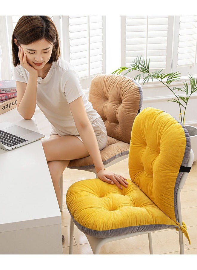 MLADEN - Desk Chair Cushion Comfortable Plush Chair Cushion  Office Chair Cushion Seat with Fixing Band And Back Support Lazy Sofa Cushion For Home Office Patio Dormitory Library(Grey) - Image 1