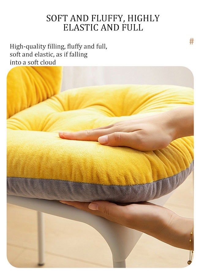 MLADEN - Desk Chair Cushion Comfortable Plush Chair Cushion  Office Chair Cushion Seat with Fixing Band And Back Support Lazy Sofa Cushion For Home Office Patio Dormitory Library(Grey) - Image 1