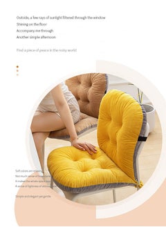 MLADEN Desk Chair Cushion Comfortable Plush Chair Cushion  Office Chair Cushion Seat with Fixing Band And Back Support Lazy Sofa Cushion For Home Office Patio Dormitory Library(Grey)  - Image 3