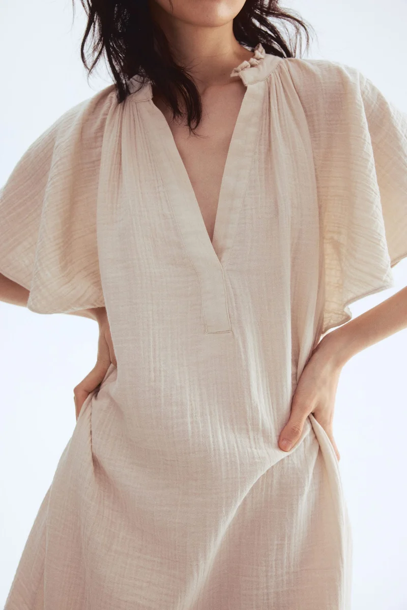 اتش اند ام فستان قطن -