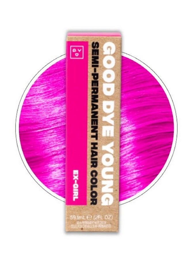 Good Dye Young Streaks And Strands Semi Permanent Hair Dye (Exgirl Pink) Uv Protective Temporary Hair Color Lasts 1524+ Washes Conditioning Pink Hair Dye Ppd Free Hair Dye Crueltyfree & Vegan Hair Dye  - Image 1