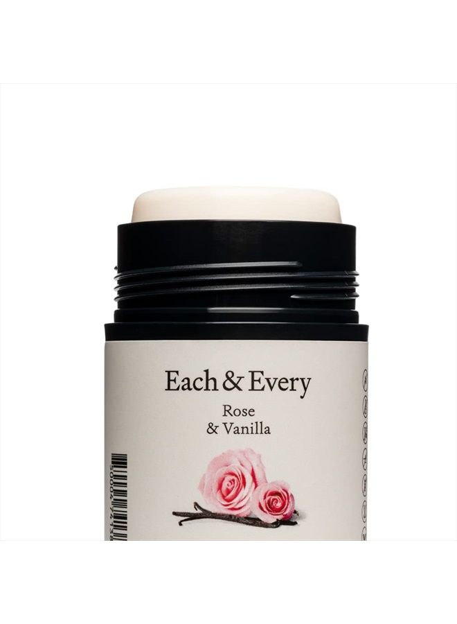 Each & Every عبوة من 2 مزيل عرق طبيعي خالي من الألمنيوم للبشرة الحساسة مع زيوت أساسية، تغليف نباتي (ورد وفانيليا، 2.5 أونصة (عبوة من 2)) - Image 5