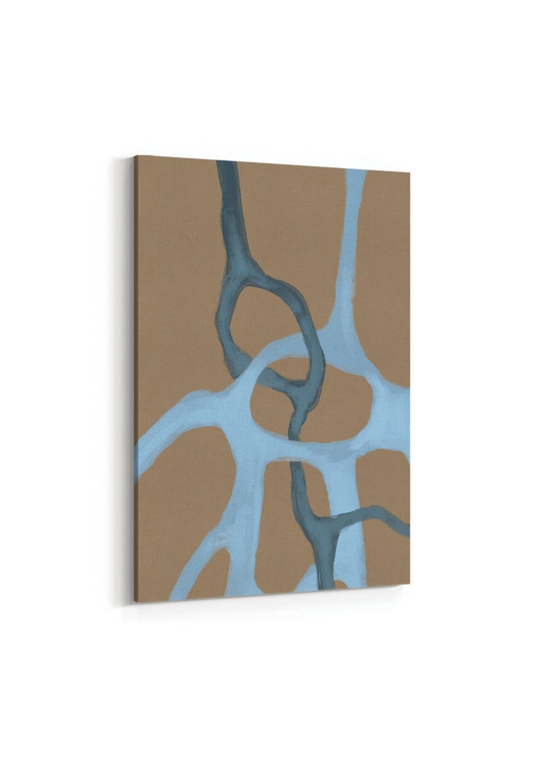 LOWHA Framed Canvas Wall Art Stretched Over Wooden Frame with Abstract Painting - Image 4