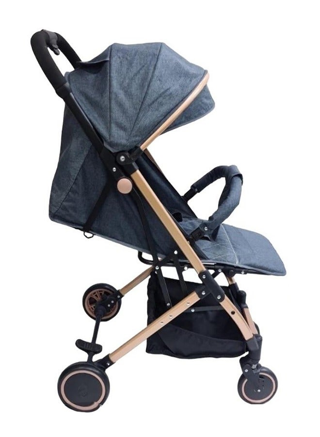 StarKids Baby Foldable Stroller With Multiple Recline Position And Adjustable Canopy - Image 2