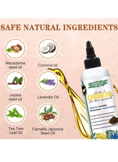 Goiple Black Castor Oil Curl Cream Chebe Oil Promotes Hair Growth - Curling Cream Soften Curls Controls Frizz Defining Curls - Curl Defining Cream Deeply Moisturize and Repair Damaged Hair Chebe Growth Oil  - Image 2