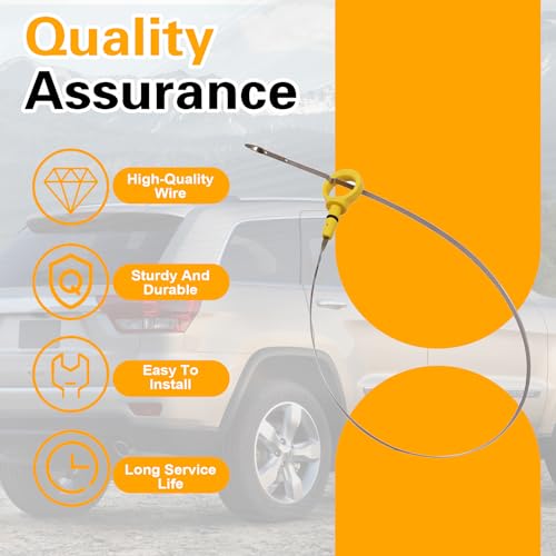 AOUTTUOA 53034186AD Engine Oil Indicator Dipstick Compatible with Jeep Grand Cherokee with 5.7L HEMI, for Dodge Durango with 5.7L HEMI 2011-2015, Dip Stick for Checking Oil - Image 4