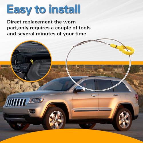 AOUTTUOA 53034186AD Engine Oil Indicator Dipstick Compatible with Jeep Grand Cherokee with 5.7L HEMI, for Dodge Durango with 5.7L HEMI 2011-2015, Dip Stick for Checking Oil - Image 5