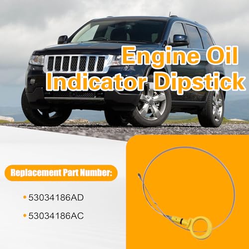 AOUTTUOA 53034186AD Engine Oil Indicator Dipstick Compatible with Jeep Grand Cherokee with 5.7L HEMI, for Dodge Durango with 5.7L HEMI 2011-2015, Dip Stick for Checking Oil - Image 3