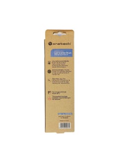 Onetech Biodegradable Leaf Cushioned Paddle Hair Brush Blue - 1pc.  - Image 2