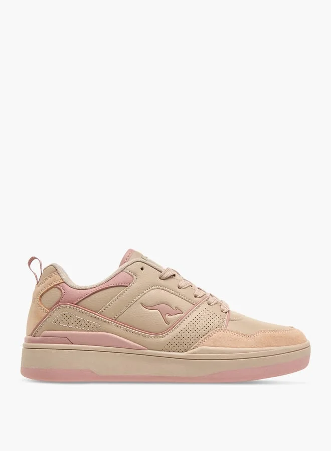 kangaROOS Women's Panelled Lace-Up Sports Shoes