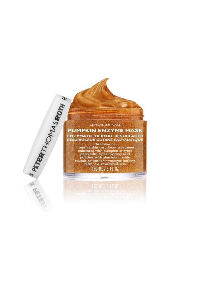 PETER THOMAS ROTH - Peter Thomas Roth | Pumpkin Enzyme Mask | Enzymatic Dermal Resurfacer, Exfoliating Pumpkin Facial Mask for Dullness, Fine Lines, Wrinkles and Uneven Skin Tone , 1 count (5 Fl Oz) - Image 1