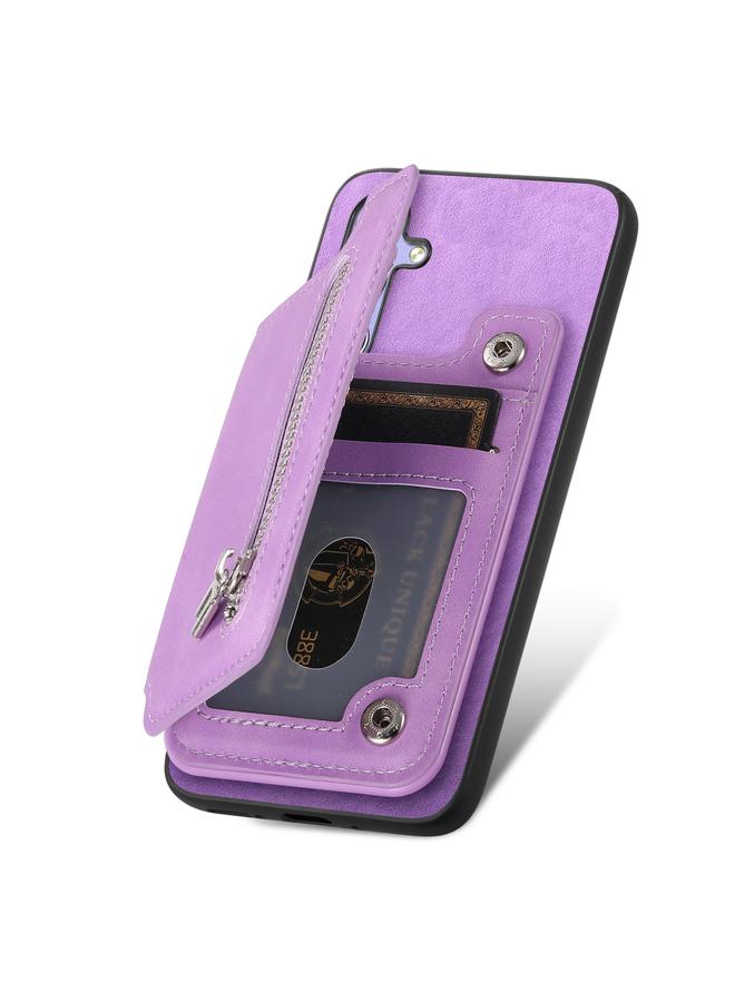 اس-توب جراب خلفي لهاتف Redmi Note 12 Turbo / Poco F5 5G Retro MagSafe محفظة بسحاب وحقيبة بطاقات - Image 3