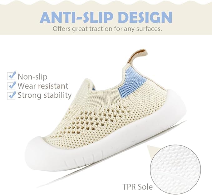 ZONEY Baby Shoes Toddler First Walking Shoes Infant Sneakers Breathable Knitted Mesh - Image 2