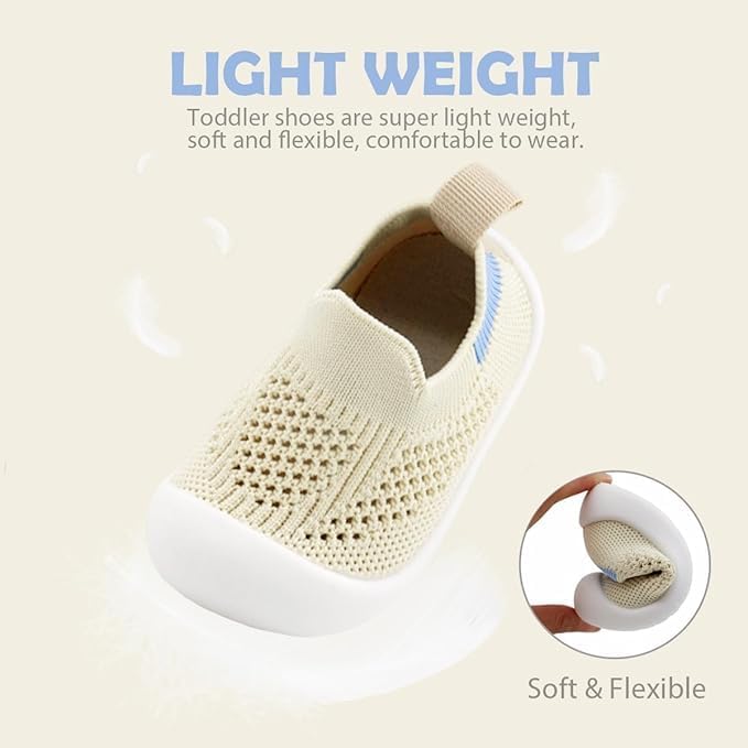 ZONEY Baby Shoes Toddler First Walking Shoes Infant Sneakers Breathable Knitted Mesh - Image 3