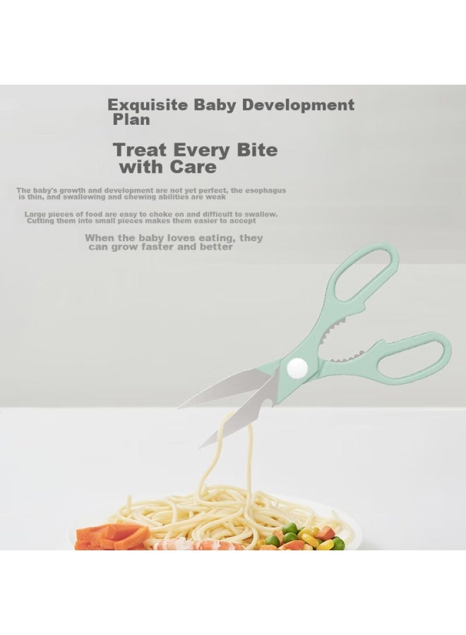 Cookss Baby Food Preparation Tools, Children's Cutting Board, Chopping Board, Knife, Scissors, 4-piece Set, Baby Food Preparation Tools - Image 3